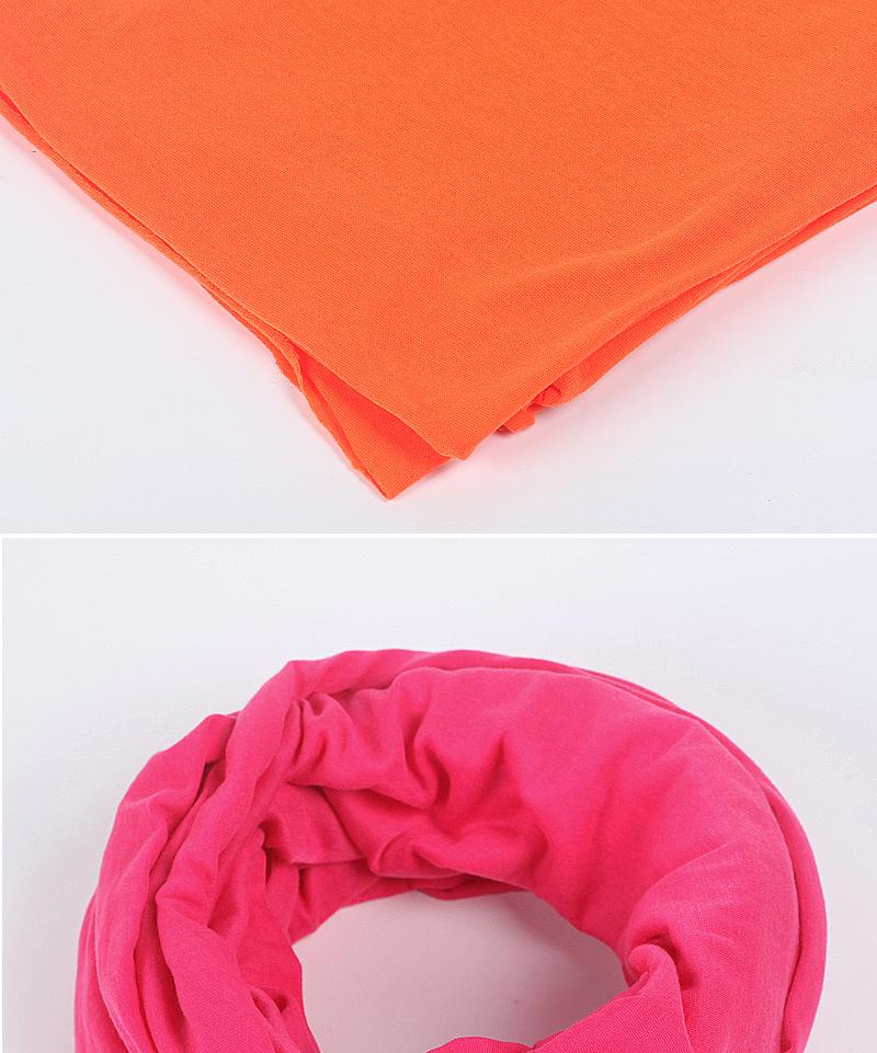 Solid Cotton Seamless Infinity Scarf, Shawl & Nursing Cover