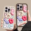 Чехол с цветами для iPhone 16 Pro Max Противоударный чехол из ТПУ Мягкий силиконовый чехол Коке для iPhone 15 Pro Max 14 13 12 11 Чехол для телефона