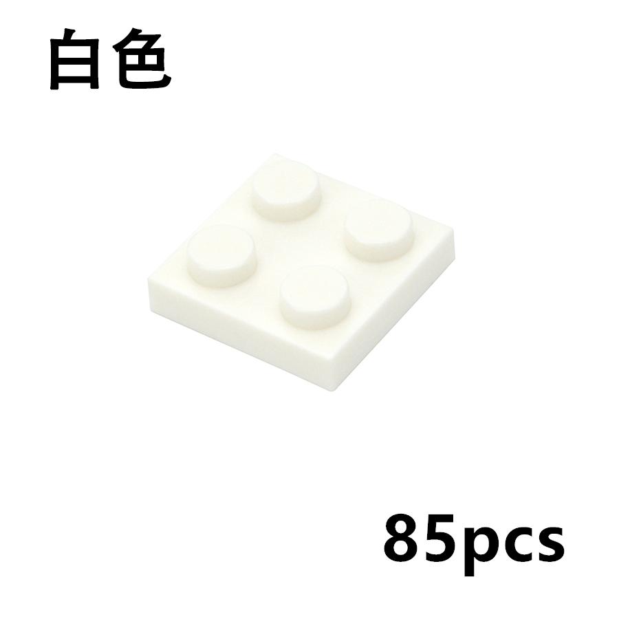 85 шт. Модули для сборки Moc, Тонкие пластины-фигурки, Кирпичики 2x2 точки, Образовательный инструмент, Творческая игра, Спецификация размера, Совместимо с, Включая 3022 Classic