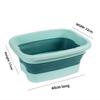 Thickened Silicone Folding Footbath with Lid - Portable Massage Footbath for Home Use