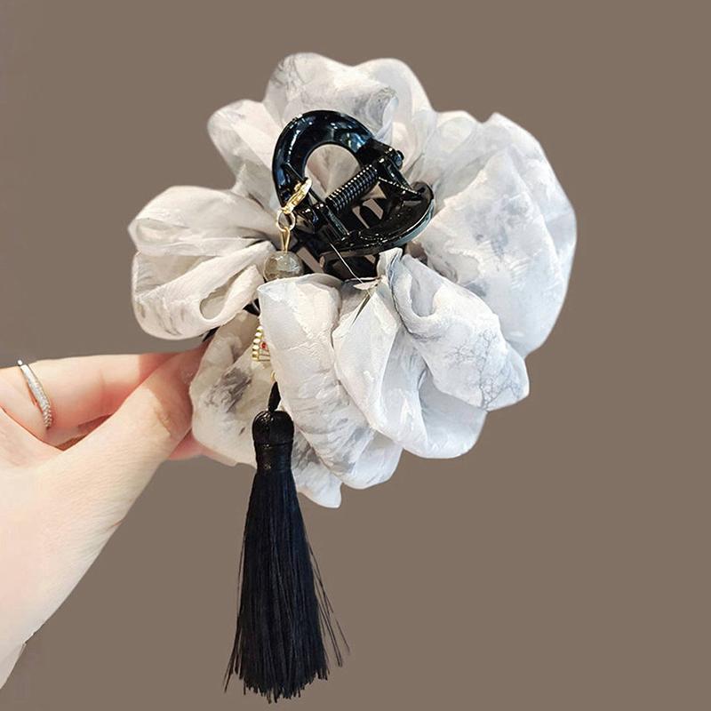 Элегантный темпераментный цветок заколка для волос для женщин и девочек универсальный блестящий перо кисточка акула заколка для волос аксессуары подарки