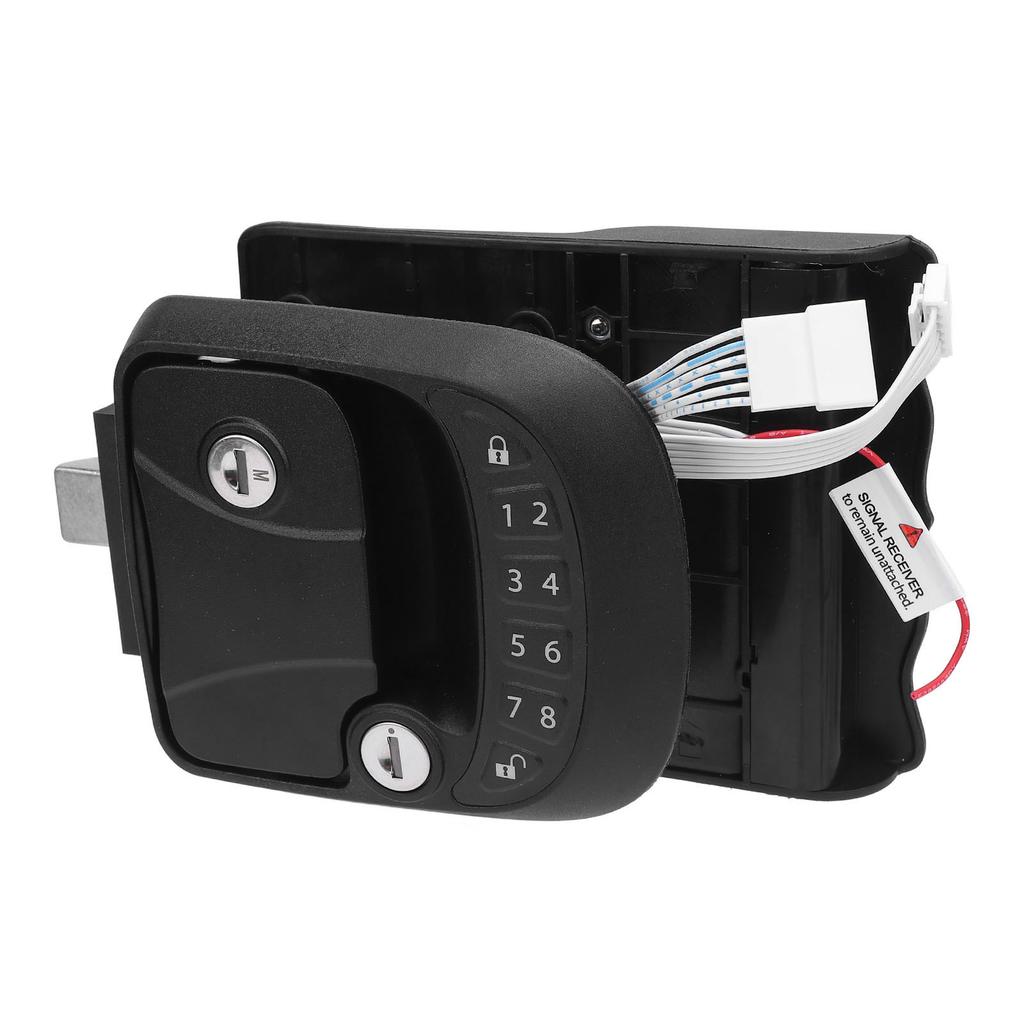 RV Door Lock Latch Keyless Entry Remote Control Keypad Zinc Alloy Trailer Door Latch for Trailers Motorhomes Right Side