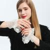 Autumn Lace Fake Cuff for Sweater Fake Sleeves Womens Horn Cuffs Embroidery Elastic Wrist Warmers Shirt Extension Sleeve
