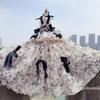 Luxury Pet Dog Clothes Pure Handmade Black Grey Lace Flower Bow Princess Dresses For Small Medium Dog All Reason Puppy Clothing