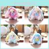 Cute Plush Rabbit Toy Keychain Stuffed Pp Cotton Bag Decor For Gift Girls