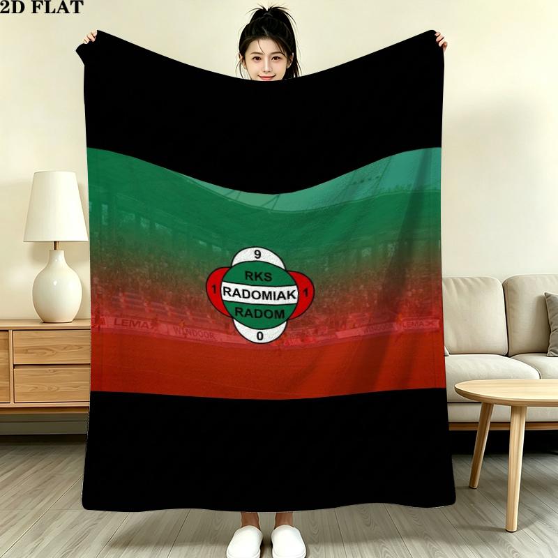 Radomiak Radom Print Flannel Blanket, High quality Comfortable for All Seasons, Home Decor, Warmth and Comfort, Perfect for Christmas Gifts