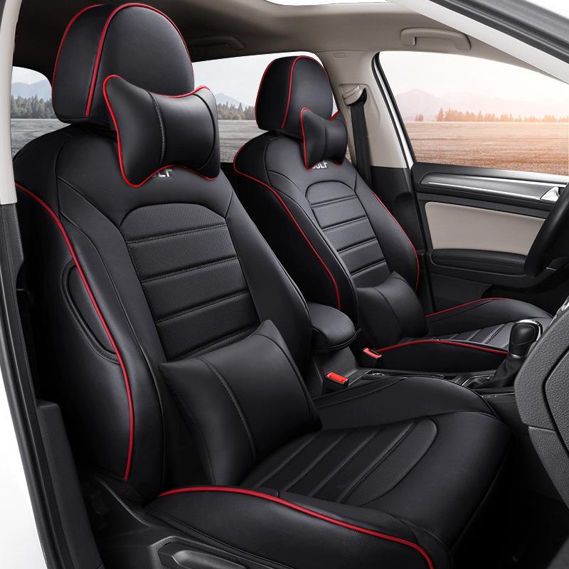 Volkswagen Golf All-Season Leather Car Seat Cover, Wear-Resistant & Universal Fit