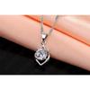 Elegant Genuine 925 Sterling Silver Jewelry Set For Women Girls Dancing Party Cubic Zircon Pendant Necklace/Earring Sets