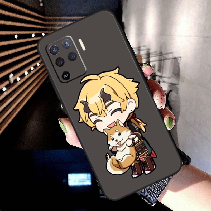Игровой чехол Thoma Genshin Impact для Oppo A17 A57 A77 A76 A16 A96 A18 A60 A80 A40 A38 A58 A78 A98 A94 A74 A54 A15 A5 Pro