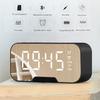 Manufactures Mirror Desk Clock with BT Speaker Digital LED Light Desk & Table FM Radio Alarm Clock Electronic Calendars