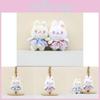 Lovable Bunny Plush Keychain Adorable Rabbit Bag Decoration Soft Pp Cotton Design