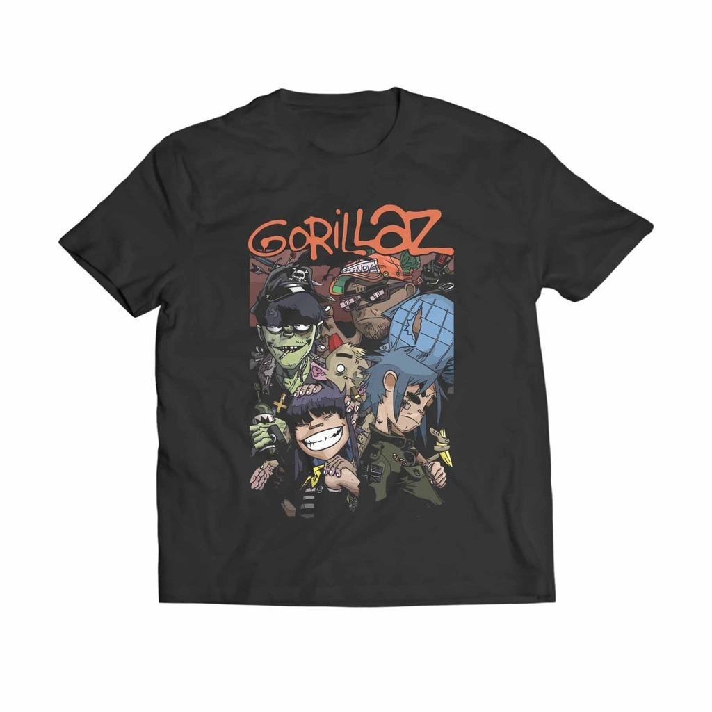 Gorillaz 2D Graphic Unisex Shirt 2026 Summer New Unisex Fashion Y2k 100Cotton Oversized Short Sleeve Luxury Tshirt Music Fan Gift