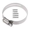 Adjustable Stainless Steel Duct Clamps Hose Clamp Pipe Clamp Air Ducting Clamp Worm Drive Hose Clamp 50/75/100/150/200mm