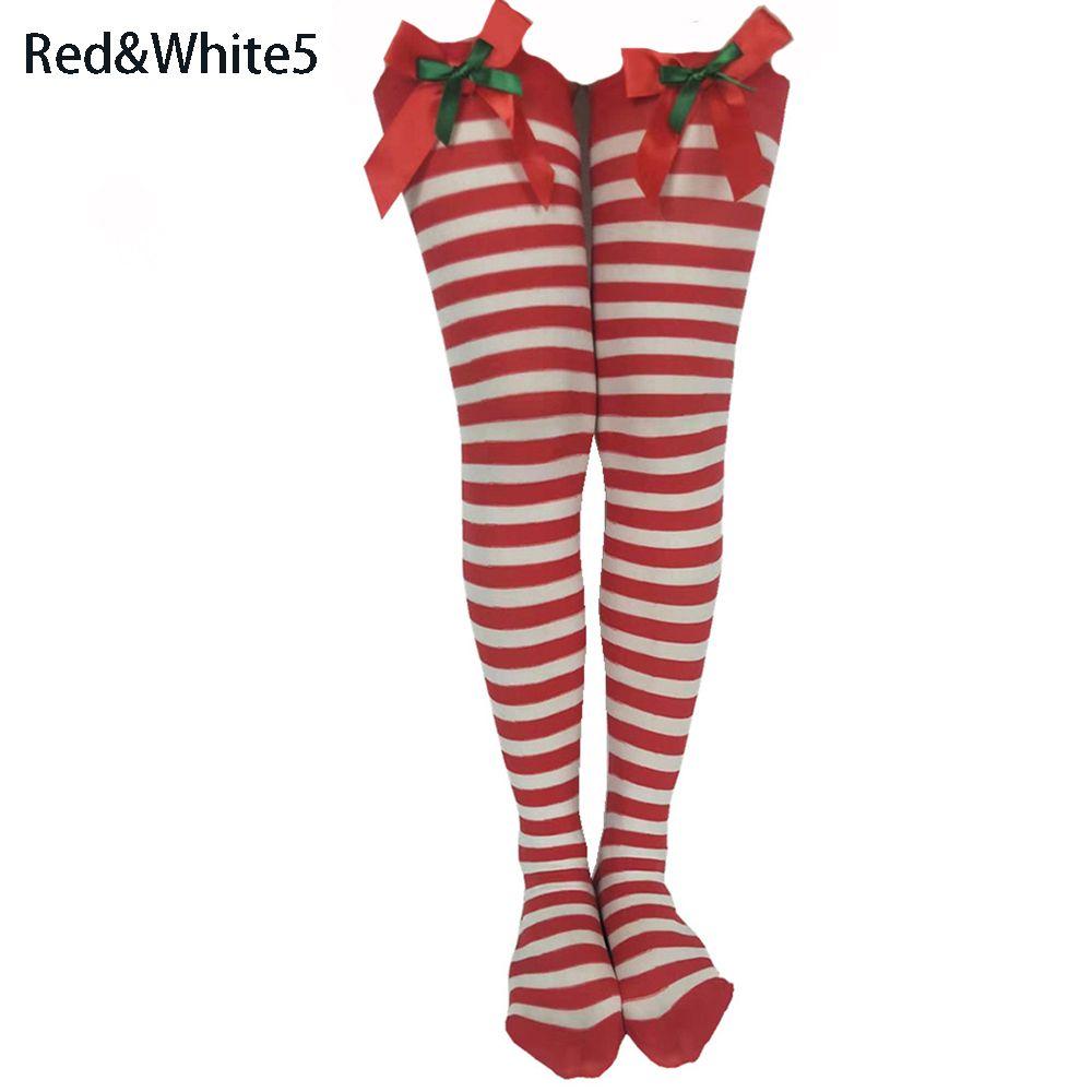 Bow Party Accessories Long tube Stockings Knee socks Christmas