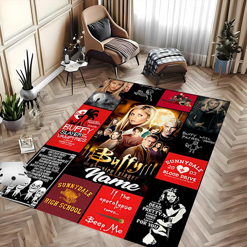 Custom personalization Buffy the Vampire Slayer Area Rug - Perfect For Kitchen, Bathroom,Laundry Room Decor Large Size Available,Gift All Seasons