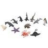 12Pcs Marine Animal Model PVC Material Unique Rendering Perfect Detail Children Toys for Gift