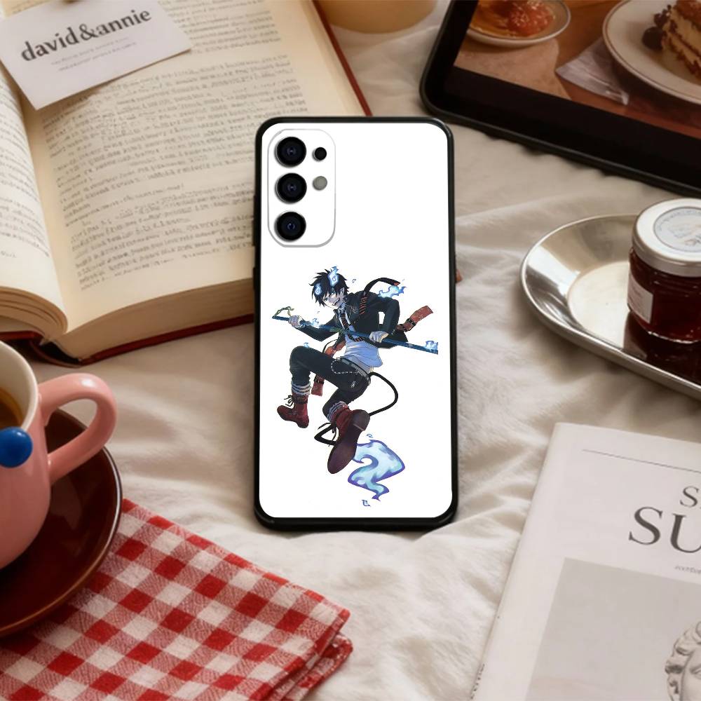 Blue Flame Blue Exorcist Phone Case For Samsung S 25,24,23,22,30,21,10,9,Ultra,Plus,Lite,FE,4,5 G Soft Black Case