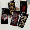 Прозрачный чехол Dragon Animal для Samsung Galaxy S22 S20 FE S21 S10 S9 Plus Note 20 Ultra 10 Lite Прозрачный чехол для телефона