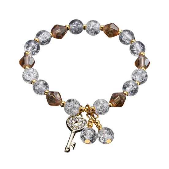 Браслеты на удачу для женщин, винтажные ювелирные изделия ручной работы с подвеской-ключом, свадебные подарки для невест