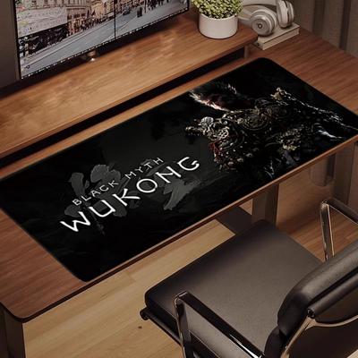 Черный коврик для мыши Myth Wukong для компьютерной игры, коврик для ноутбука, черный коврик для клавиатуры Myth Wukong, коврик для офисного стола, компьютерный коврик