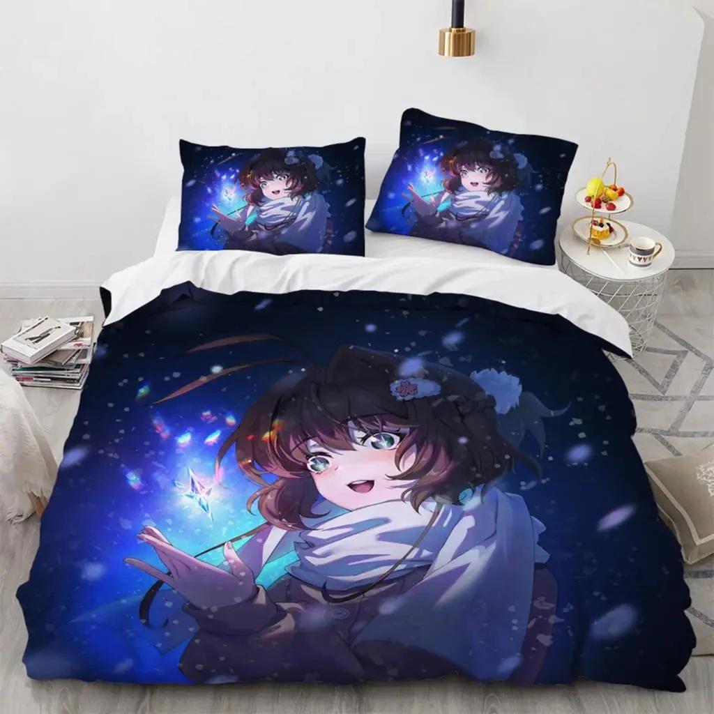 Anime Cardcaptor Sakura Bedding SetDuvet Cover Comforter Bed Set Quilt Cover PillowcaseKing Queen Twin Size Boys Girls Adults
