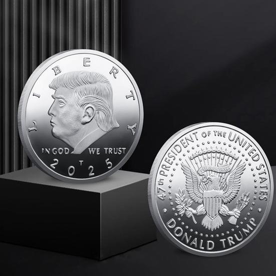 Памятная монета Liberty, металлическая монета с изображением Трампа, 47-й президент США, коллекционный жетон, подарок сторонникам MAGA/KAG