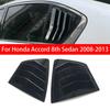 Для Honda Accord 8-го поколения Седан 2008-2013 Задняя решетка окна Боковая накладка-жалюзи Накладка Отверстие Вентиляционное отверстие АБС Карбоновое волокно Черный