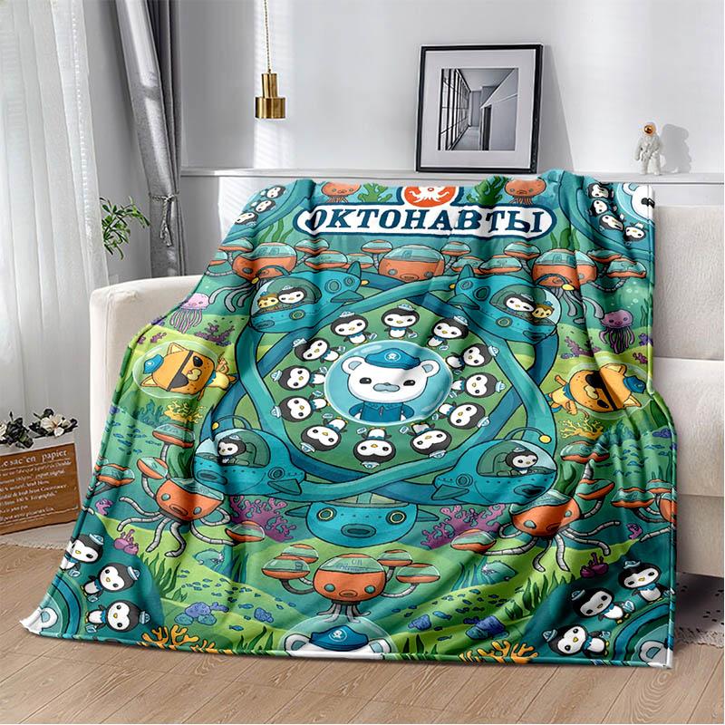 3D The-Octonauts printed blankets picnic blanket Warm Flannel blankets Soft and comfortable blanket bed linings Birthday Gift