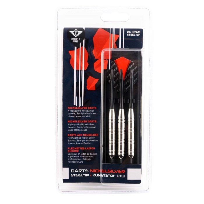 22g Steel Darts In Nickel-silver, Semi-professional Quality