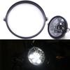 Universal 5.75 Inch Aluminum Round Headlight Housing Headlamp Trim Ring Mount Bracket Motorcycles