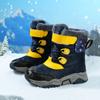 Winter Girls Boys Children's Hightop Snow Boots Kid's Warm Walking Casual Cotton Shoes for Teenager Students