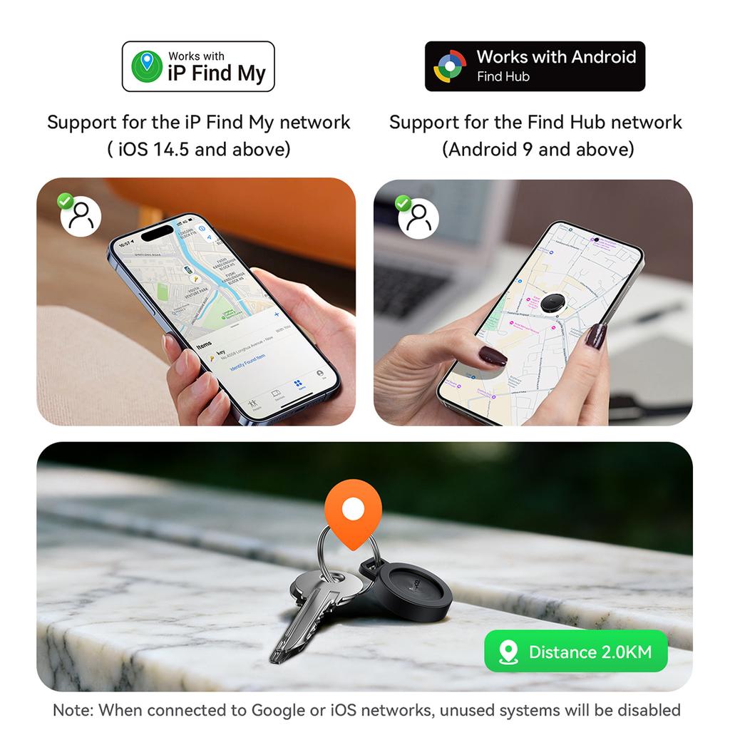 HOCO E101 Двухсистемный iOS и Google Android Анти-потеря Устройство Метка GPS-трекер Локатор для Велосипеда Детей Животных Кошелька Мотоцикла