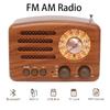Ретро Настольный FM AM Радиоприемник Перезаряжаемый MP3 Стерео Bluetooth Динамик