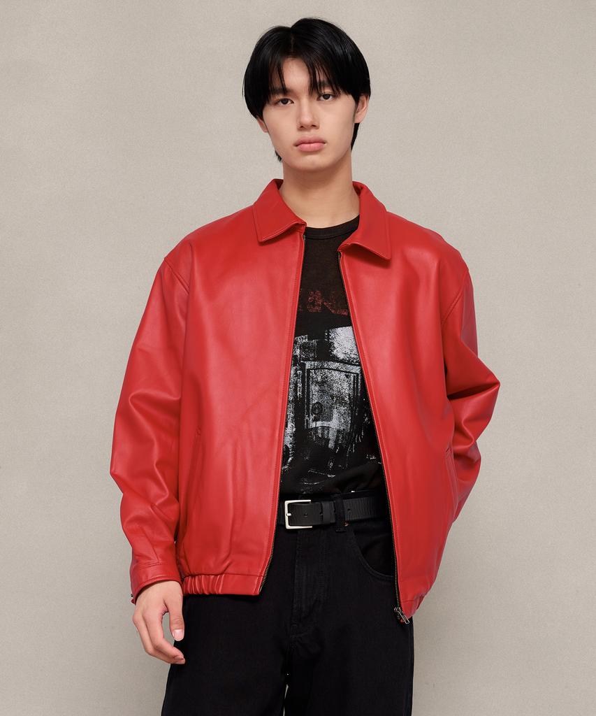 Leftseoul Classic Lambskin Jacket [Red]