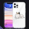 Прозрачный чехол для Apple iPhone 13 Mini 12 11 Pro Max XR SE 2020 7 8 Plus X XS 6 6S, мягкий чехол для телефона с мультяшным слоном и кроликом