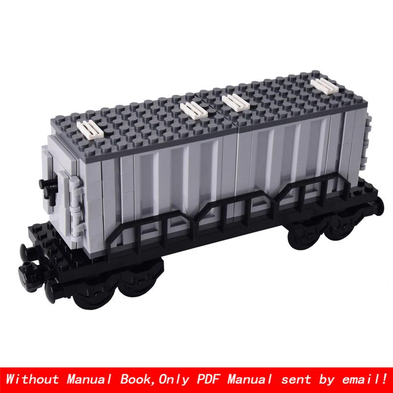 MOC Город Креативная Идея Технический Поезд База Колесо Тележка Строительные Блоки Кирпичи Собранные DIY Игрушки для Детей Рождественские Подарки