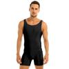 Мужской эластичный цельный комбинезон без рукавов для занятий спортом в тренажерном зале, танцевальный велосипедный комбинезон