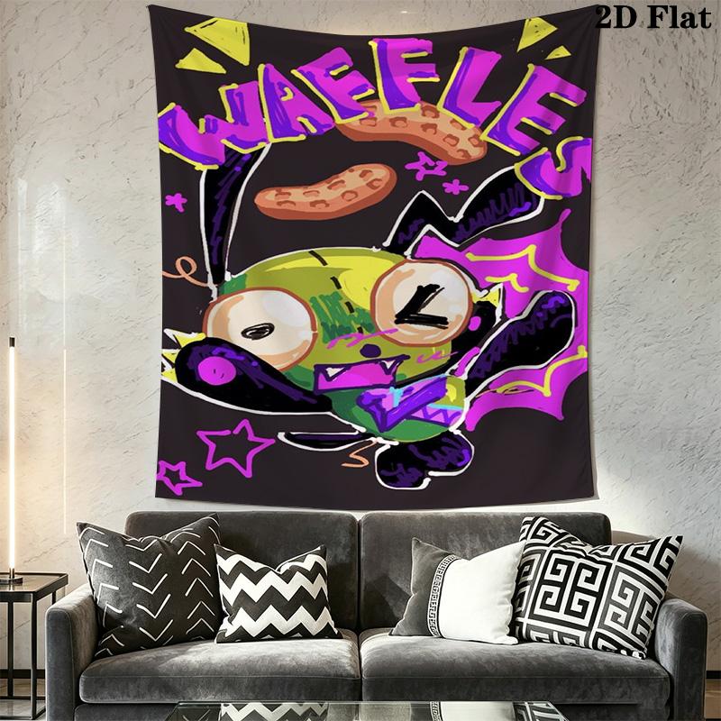 Invader Zim Pattern Home Decor Tapestry, Wall Hanging, Decorative RV Wall Cloth.XGT0914471