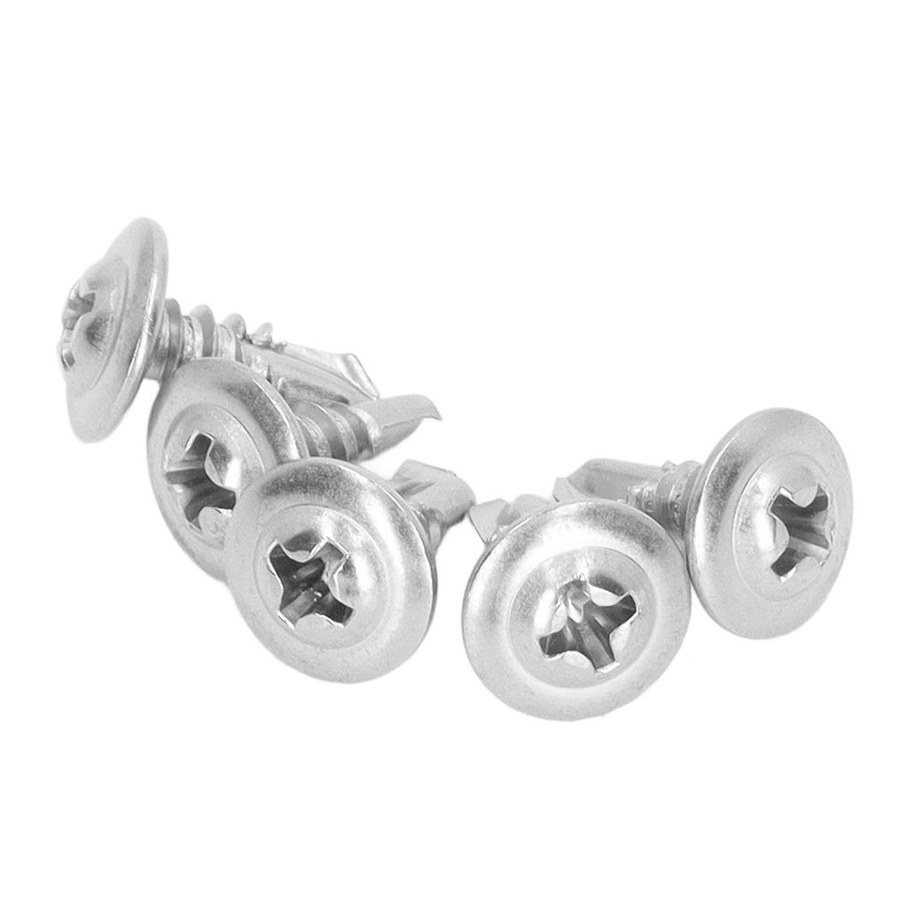 Саморезы из нержавеющей стали 410 с быстрой резьбой и круглой шайбовой головкой для машиностроительной промышленности