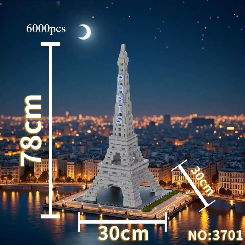 Высота 78 см Башня Эйфеля Строительный Конструктор Игрушка Мелкие Детали Кирпичики Детский Взрослый Подарок на День Рождения Коллекция