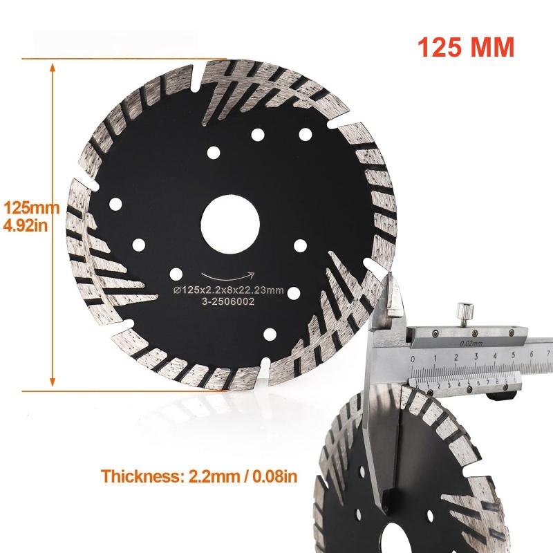 115/125mm Diamond Saw Blade Dry or Wet Angle Grinder Cutting Disc for Porcelain Tiles Stone Marble Granite Concrete Ceramics