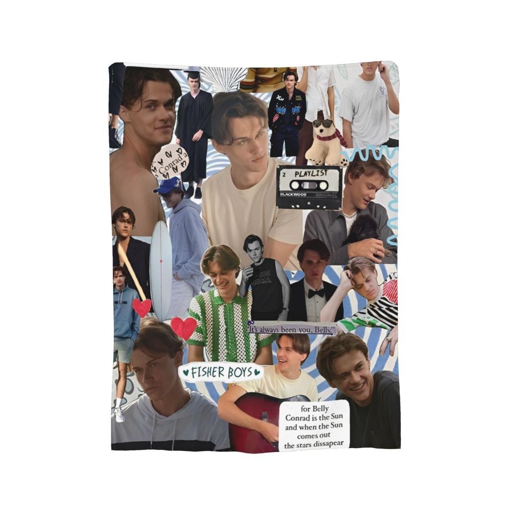 The Summer I Turned Pretty Team Conrad Blankets Fleece  Super Soft Throw Blankets for Home Couch Bed Rug