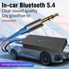 New Upgrades Bluetooth 5.4 Audio Receiver USB To 3.5mm AUX Car Wireless Music Adapter With HD MIC For Car Kit Wired Speaker