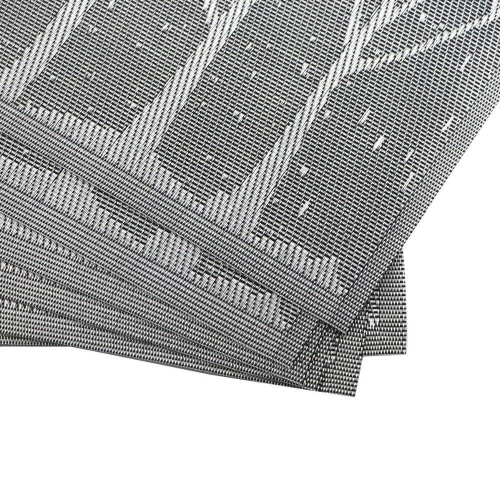 Washable Woven Placemats Tree Theme Non-slip Table Mats For Kitchen Dining Set of 6 Blue Tree/coffee Tree/silver Tree