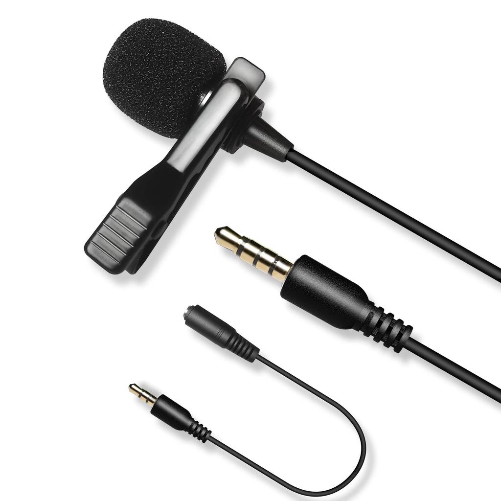 Nicama LVM7 Mini Clip-on Microphone, Pin Microphone, Condenser Microphone, Omnidirectional, High-Performance, for DSLR Cameras, Camcorders, Audio