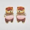 2 шт. Мультяшный 3D пес Сиба-ину Наклейка на живот Милая наклейка с щенком Мягкий силиконовый чехол для телефона Наклейки для снятия стресса для взрослых
