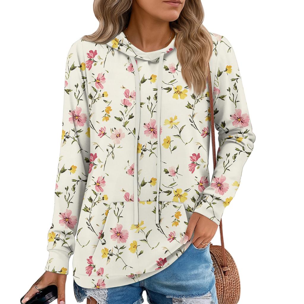 Womens Pullover Hoodies Teen Girls Fashion Hooded Sweatshirt Womans Fall Tunic Top