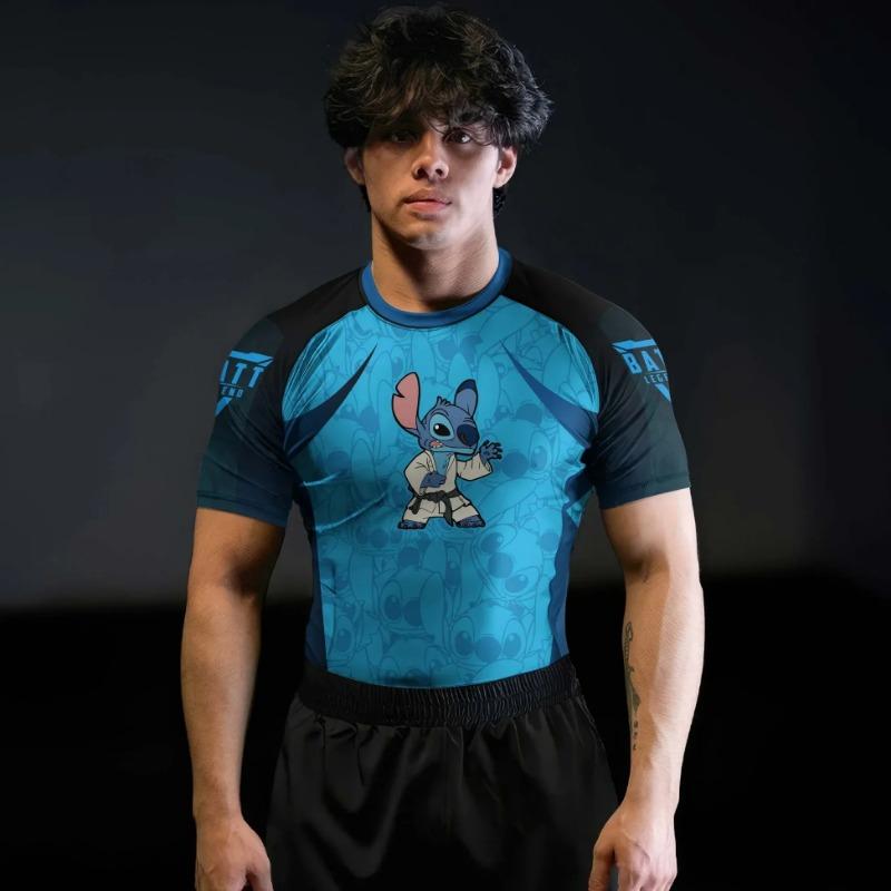 2026 Модный бестселлер Стич 3D-принт Мужской костюм Jujutsu Подходит для повседневной носки и тренировочной одежды для единоборств Футболка Унисекс