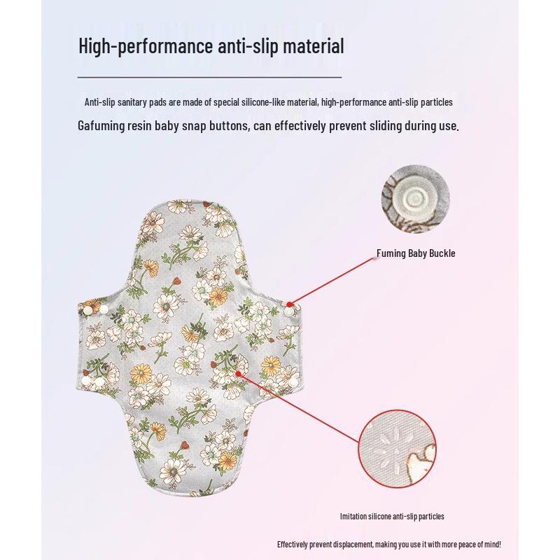 Day & Night Anti-Slip Ultra-Thin Graphene Sanitary Pads for Postpartum, Moisture-Wicking, 130 Characters