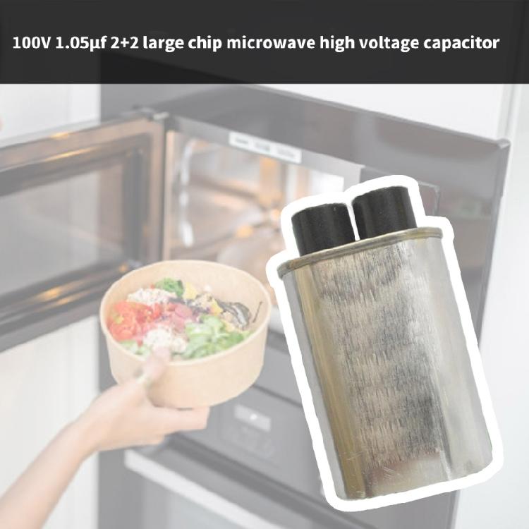 Конденсатор 2100 В переменного тока 0,95 мкФ Запчасти для ремонта микроволновых печей Конденсатор для духовки Подходит для микроволновых печей с простым подключением